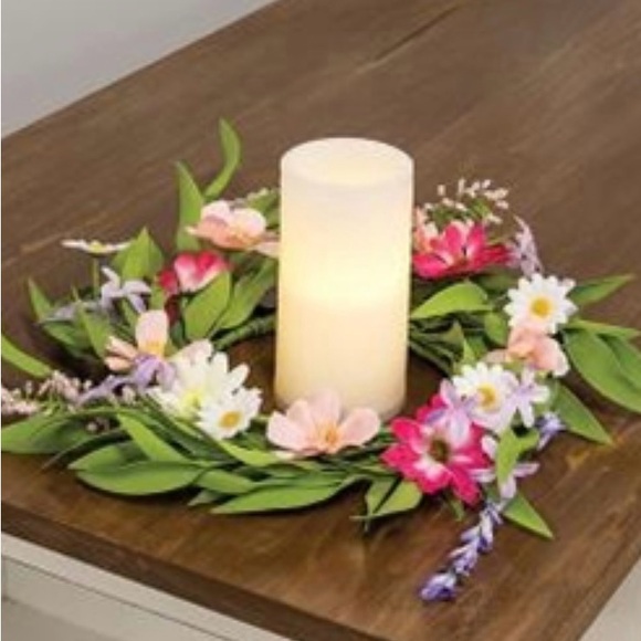 *Spring Festival Flower & Herb Candle Ring - Picture 12 of 12